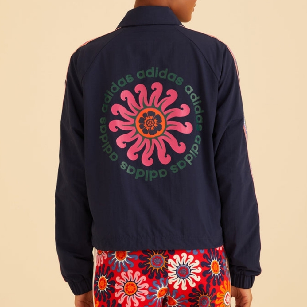 New FARM RIO Adidas Coach Jacket Size L - Picture 2 of 14